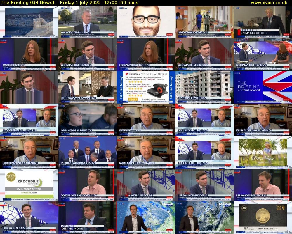 The Briefing (GB News) Friday 1 July 2022 12:00 - 13:00