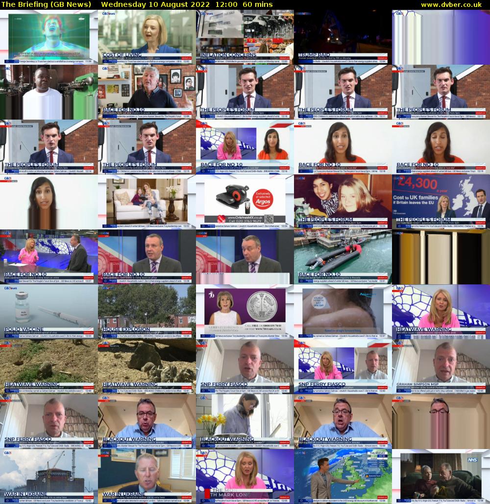 The Briefing (GB News) Wednesday 10 August 2022 12:00 - 13:00