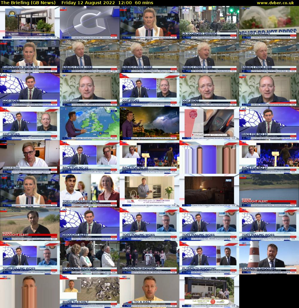 The Briefing (GB News) Friday 12 August 2022 12:00 - 13:00