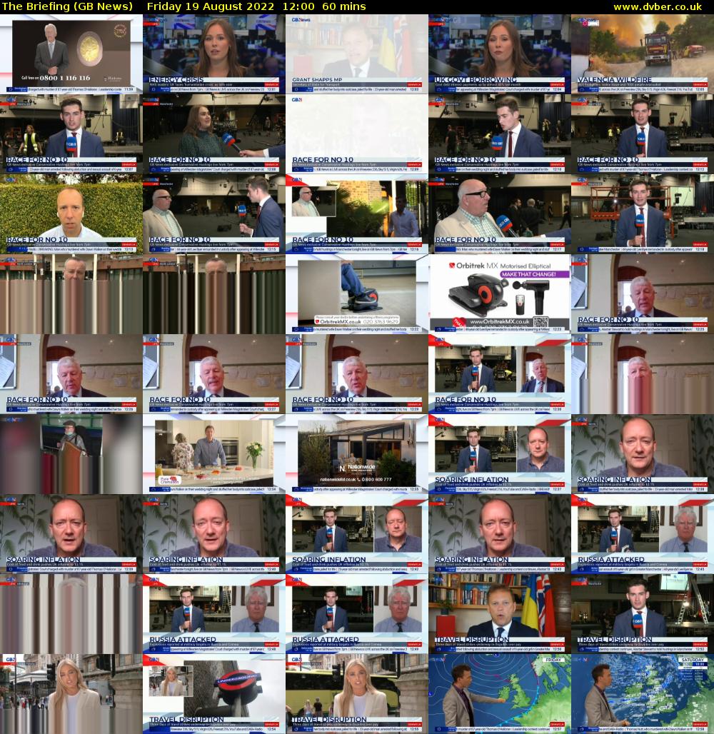 The Briefing (GB News) Friday 19 August 2022 12:00 - 13:00