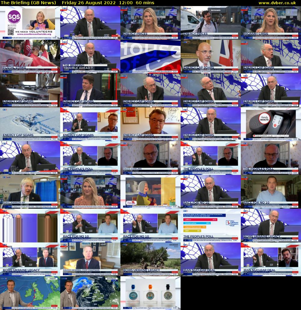 The Briefing (GB News) Friday 26 August 2022 12:00 - 13:00