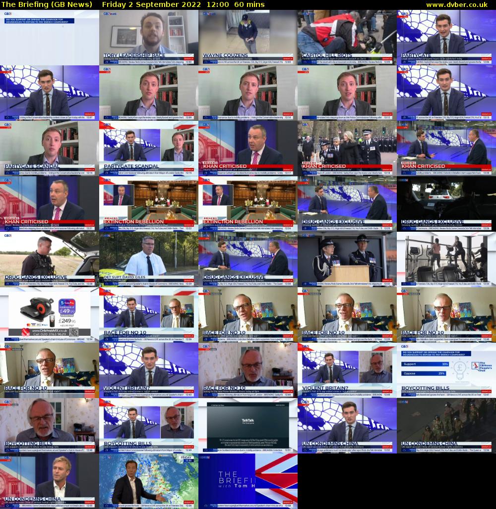 The Briefing (GB News) Friday 2 September 2022 12:00 - 13:00