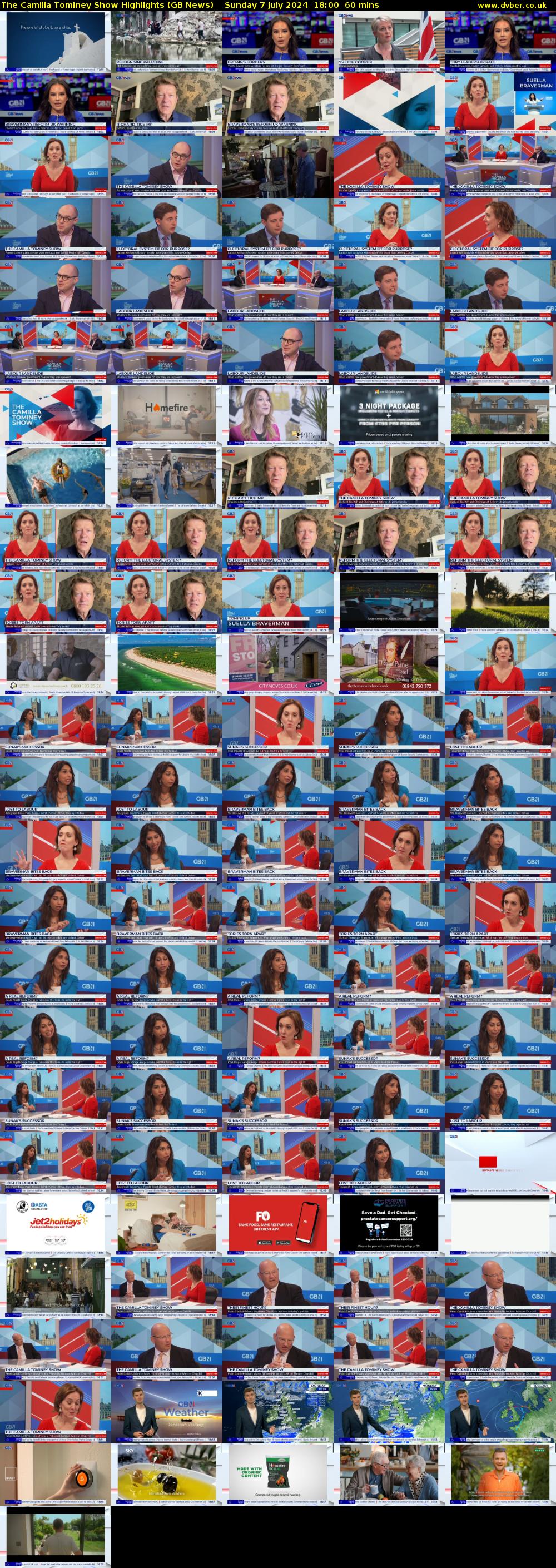 The Camilla Tominey Show Highlights (GB News) Sunday 7 July 2024 18:00 - 19:00