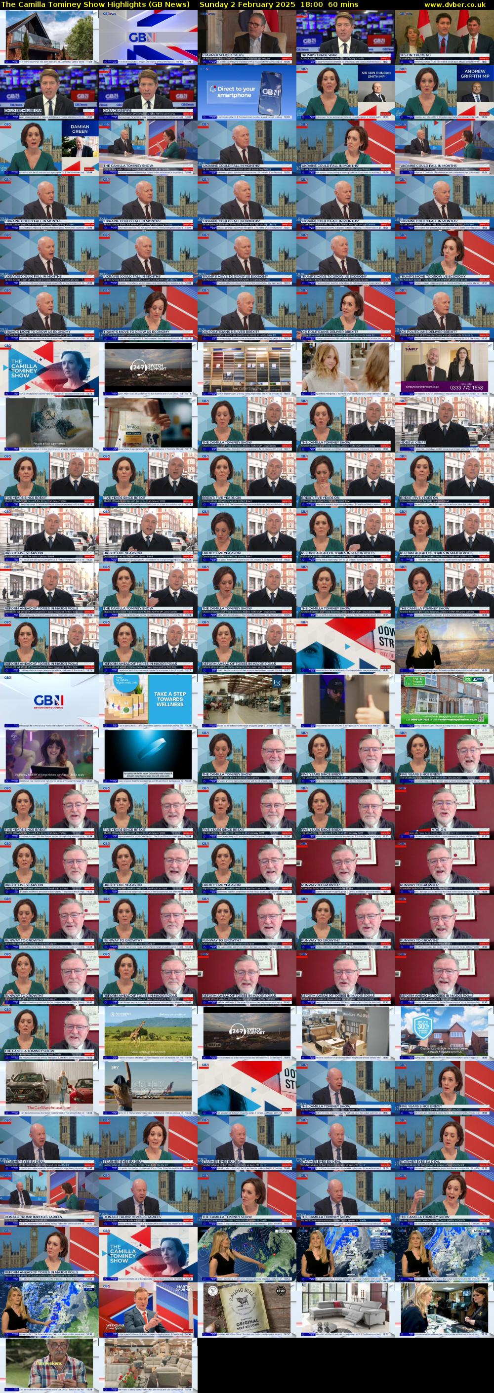 The Camilla Tominey Show Highlights (GB News) Sunday 2 February 2025 18:00 - 19:00
