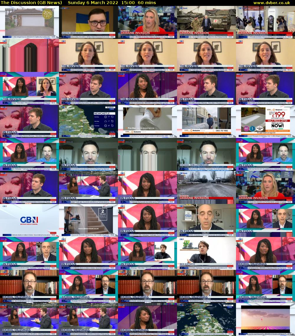 The Discussion (GB News) Sunday 6 March 2022 15:00 - 16:00