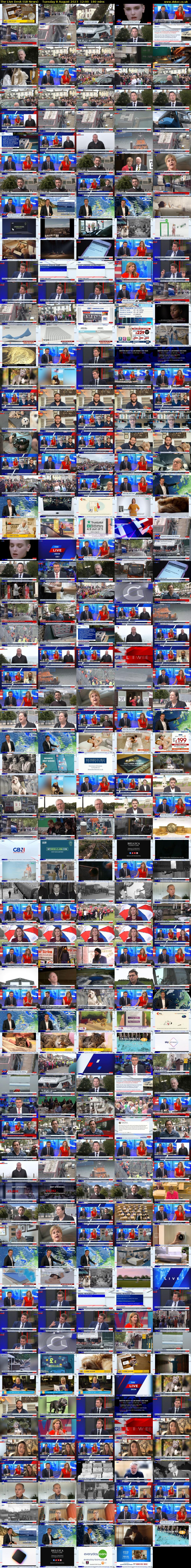 The Live Desk (GB News) Tuesday 8 August 2023 12:00 - 15:00