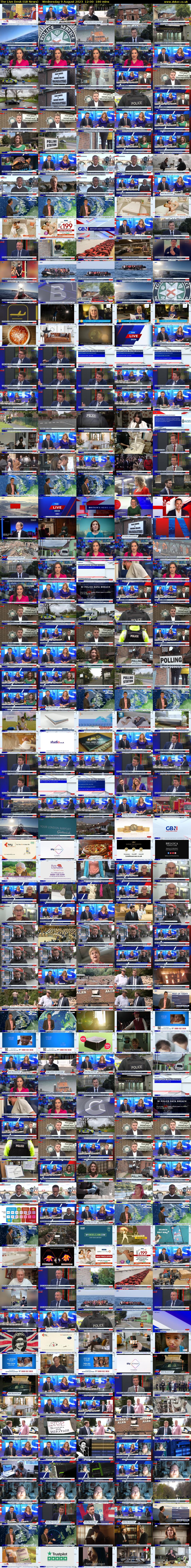 The Live Desk (GB News) Wednesday 9 August 2023 12:00 - 15:00