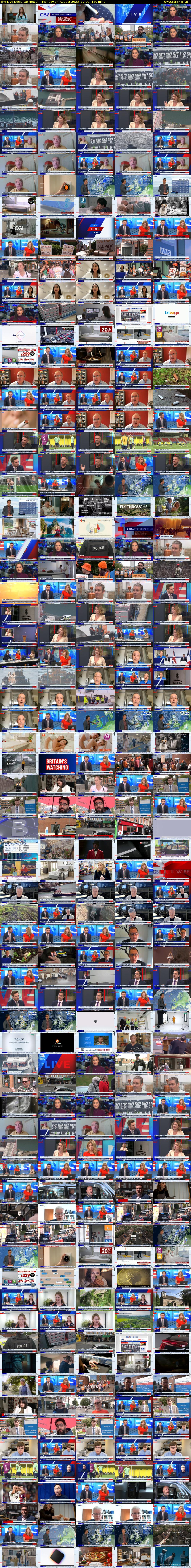 The Live Desk (GB News) Monday 14 August 2023 12:00 - 15:00