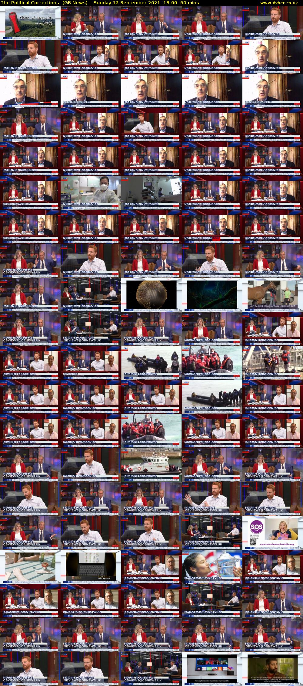 The Political Correction... (GB News) Sunday 12 September 2021 18:00 - 19:00