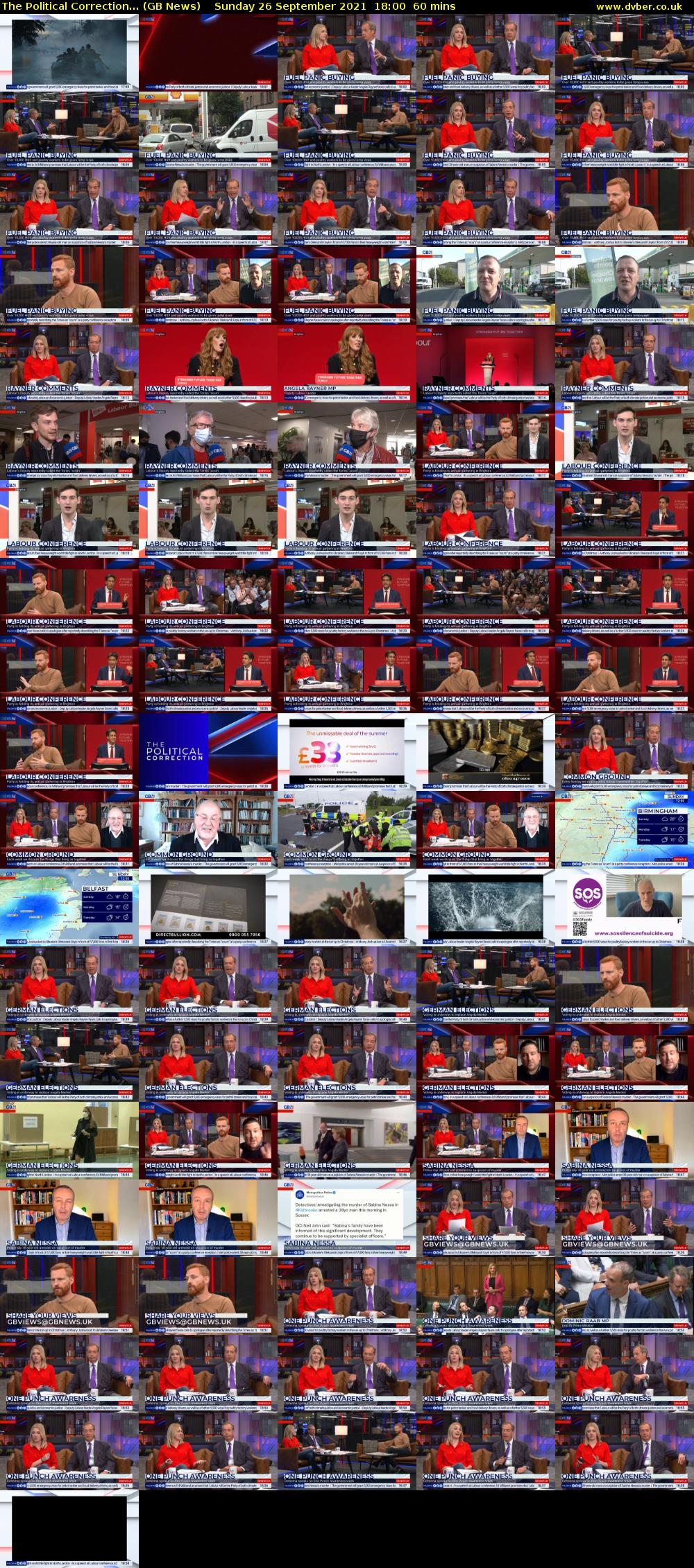 The Political Correction... (GB News) Sunday 26 September 2021 18:00 - 19:00