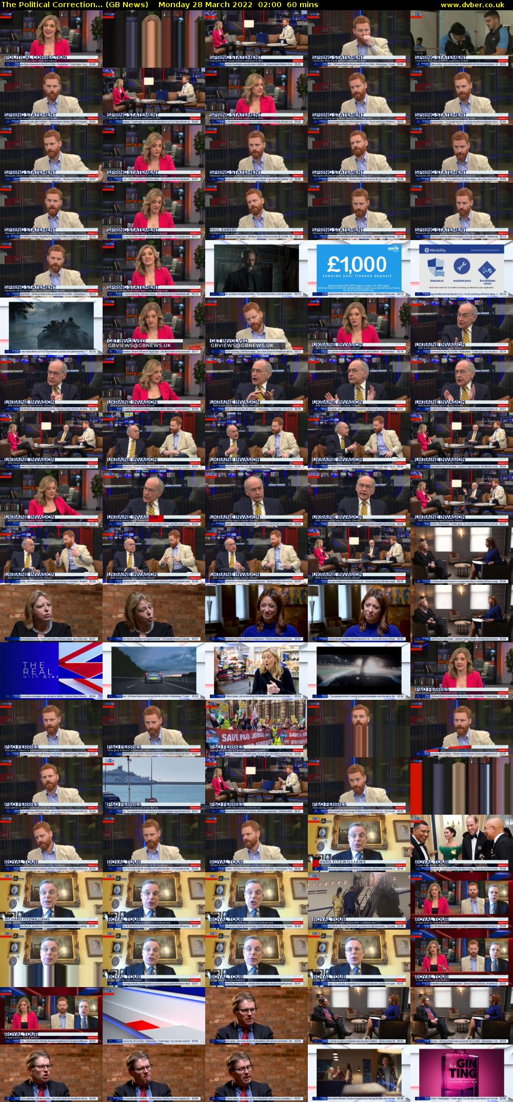 The Political Correction... (GB News) Monday 28 March 2022 02:00 - 03:00