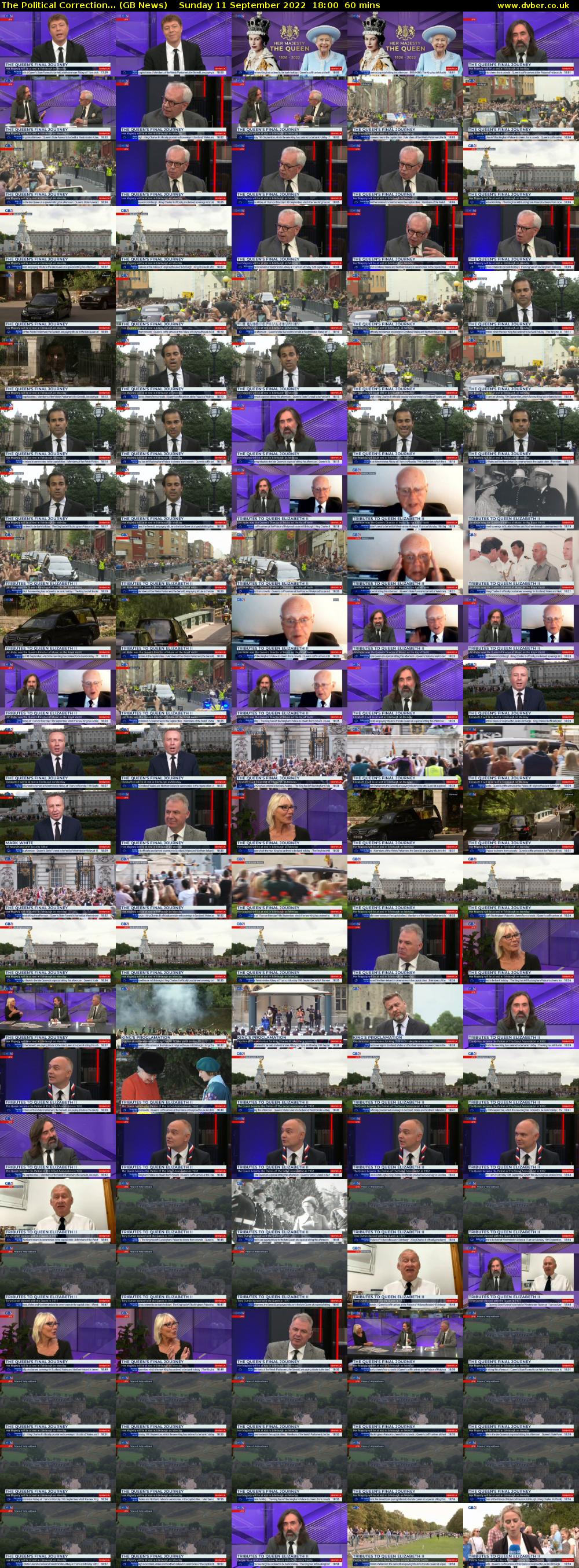 The Political Correction... (GB News) Sunday 11 September 2022 18:00 - 19:00