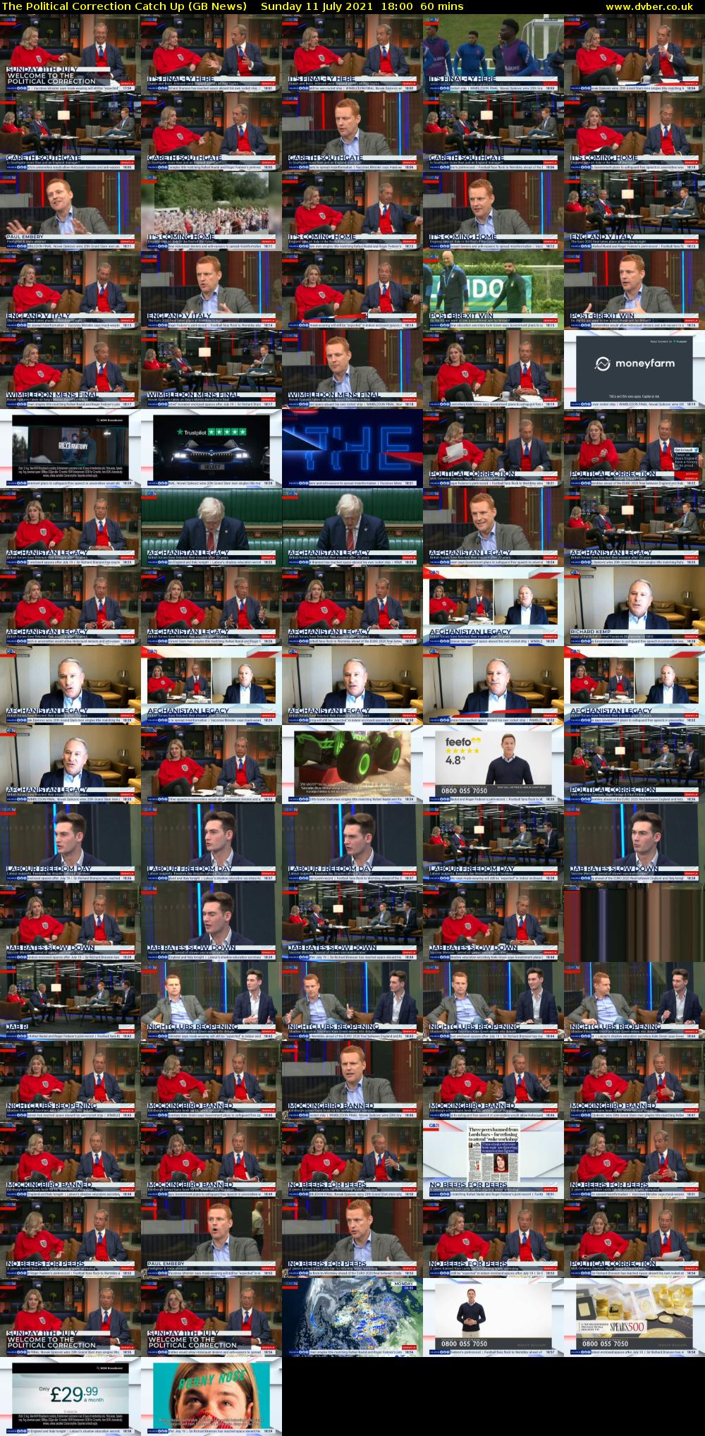 The Political Correction Catch Up (GB News) Sunday 11 July 2021 18:00 - 19:00