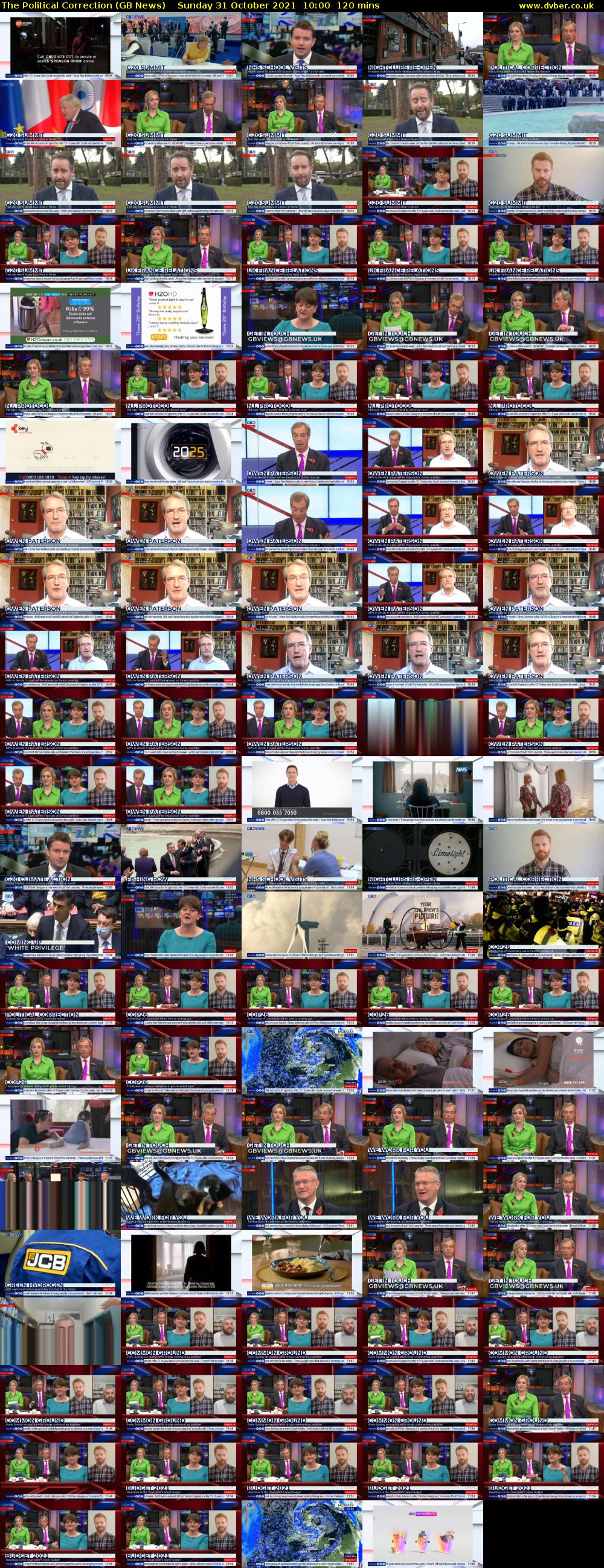 The Political Correction (GB News) Sunday 31 October 2021 10:00 - 12:00