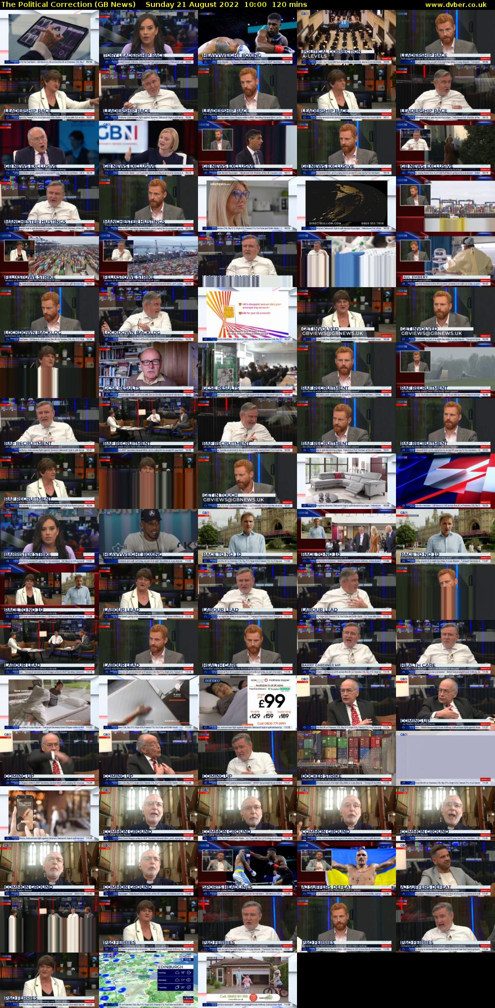 The Political Correction (GB News) Sunday 21 August 2022 10:00 - 12:00