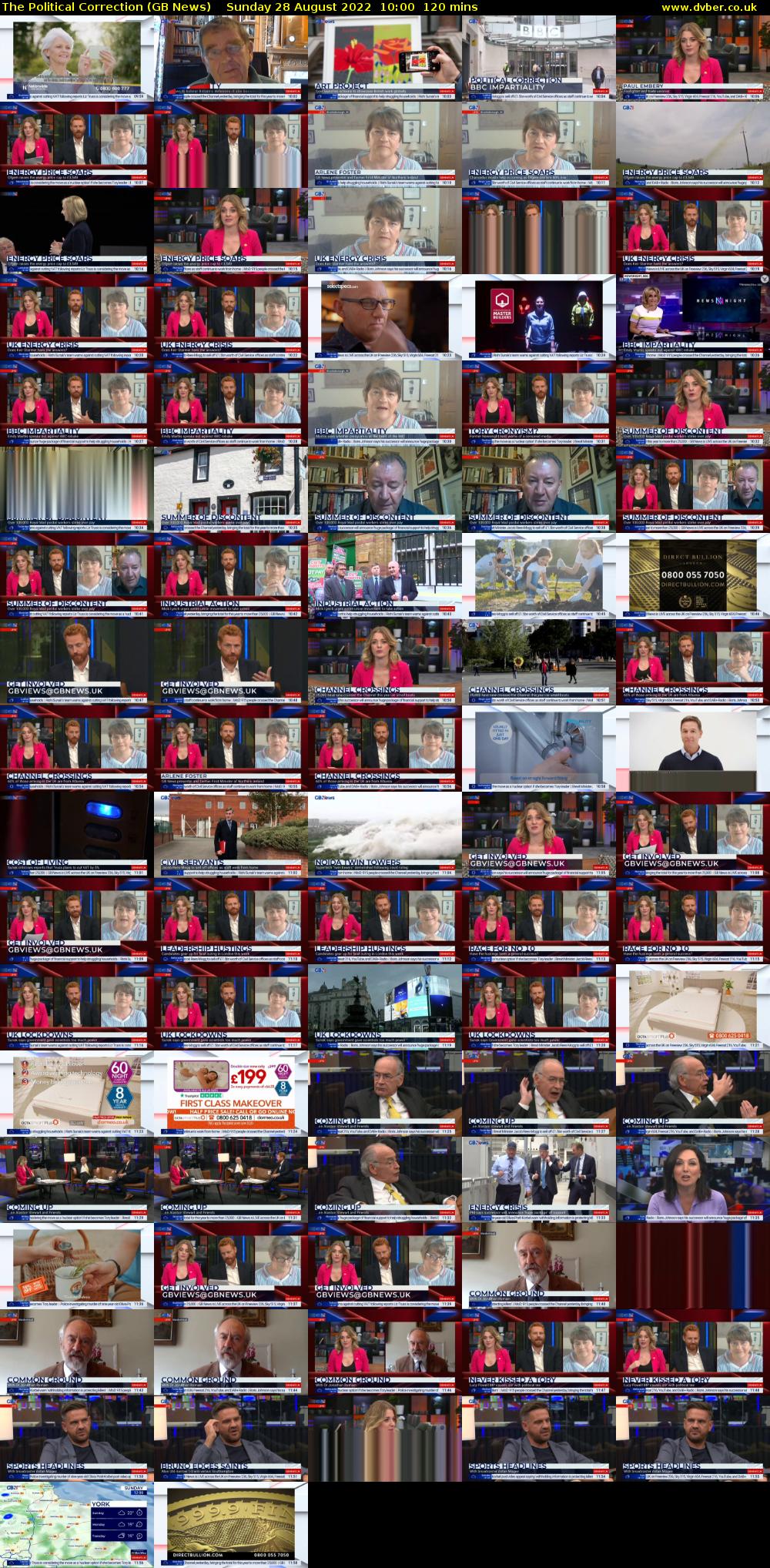 The Political Correction (GB News) Sunday 28 August 2022 10:00 - 12:00