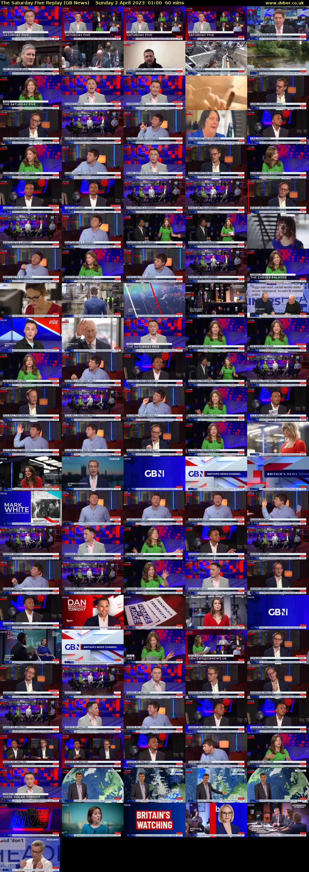 The Saturday Five Replay (GB News) Sunday 2 April 2023 01:00 - 02:00