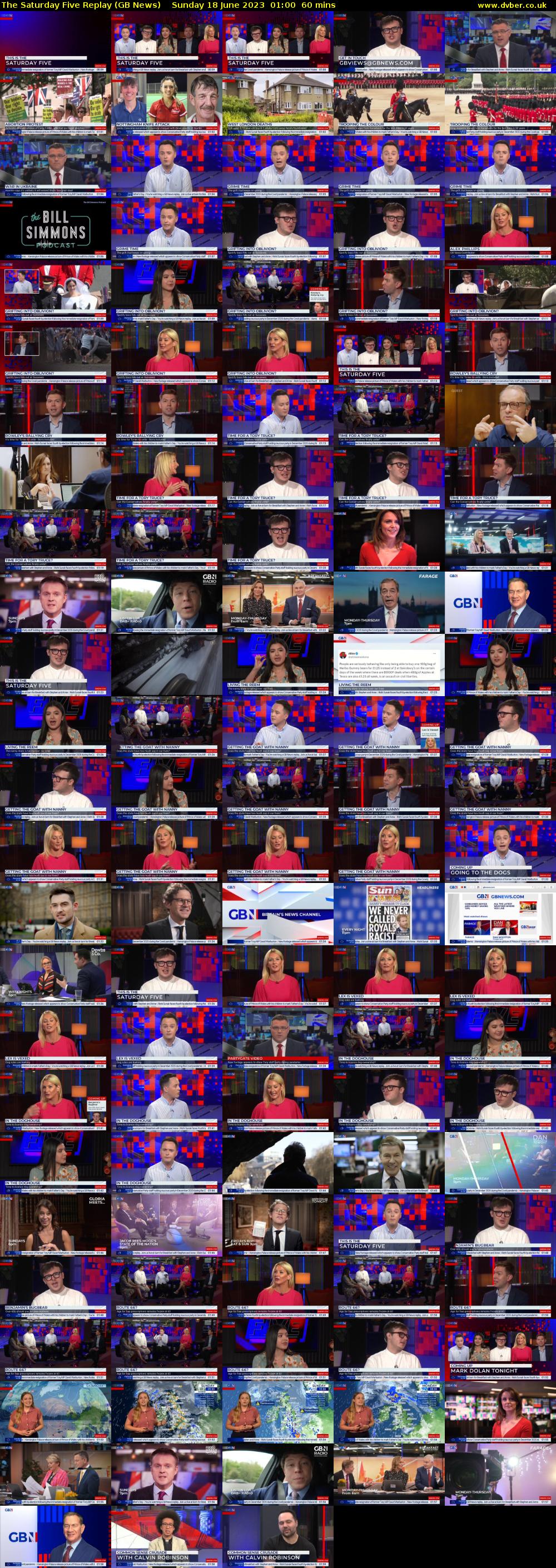 The Saturday Five Replay (GB News) Sunday 18 June 2023 01:00 - 02:00