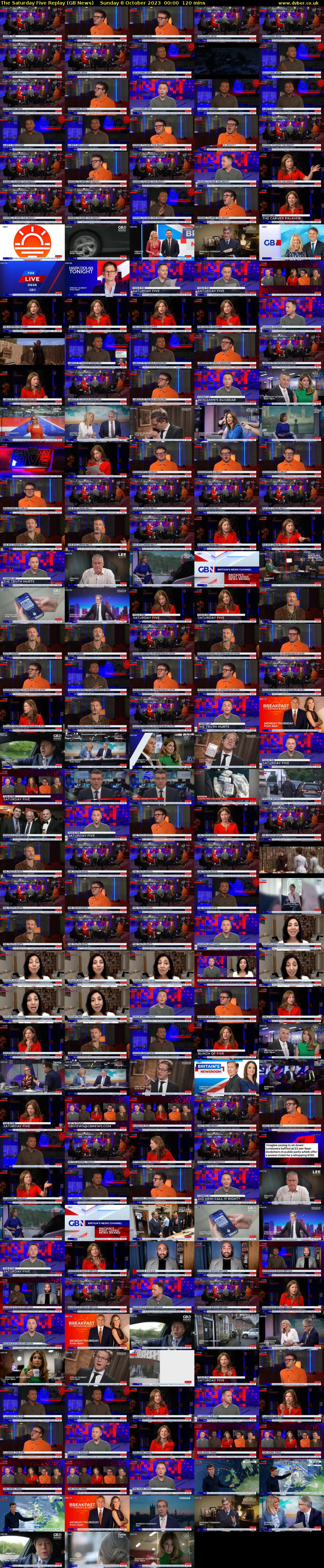 The Saturday Five Replay (GB News) Sunday 8 October 2023 00:00 - 02:00