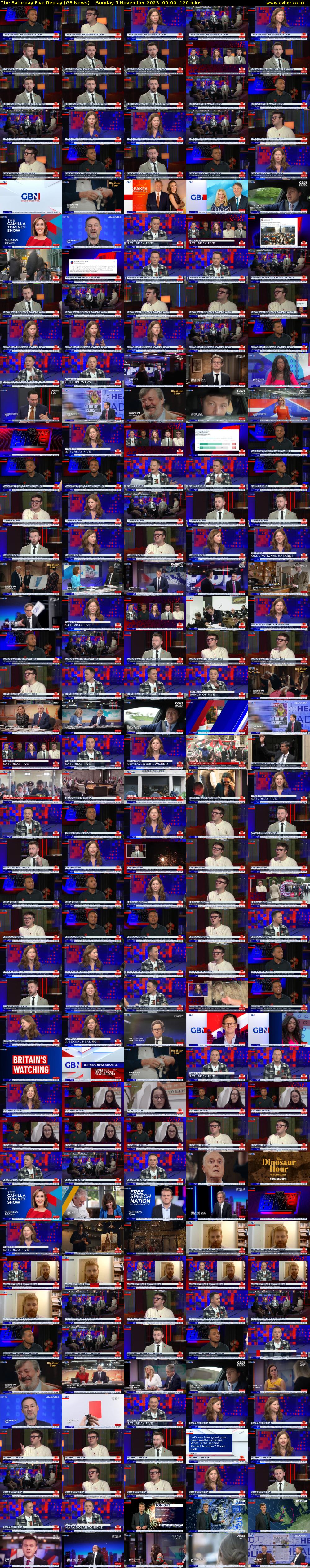 The Saturday Five Replay (GB News) Sunday 5 November 2023 00:00 - 02:00