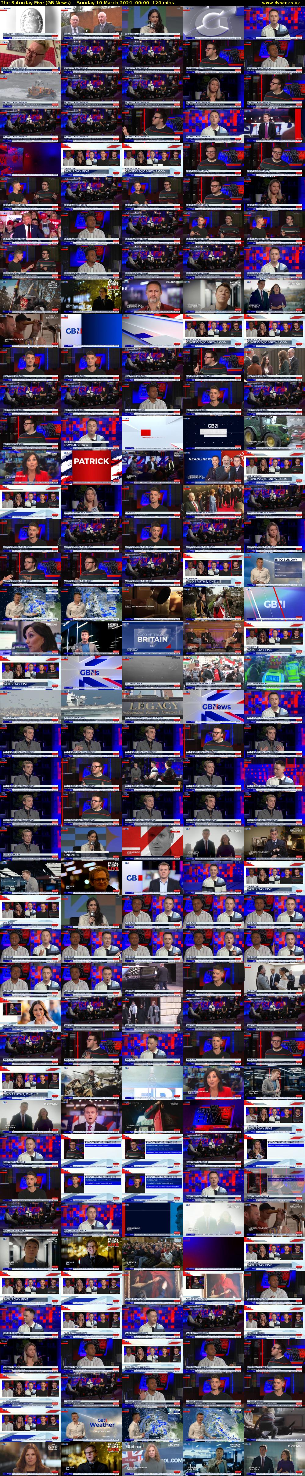 The Saturday Five (GB News) Sunday 10 March 2024 00:00 - 02:00