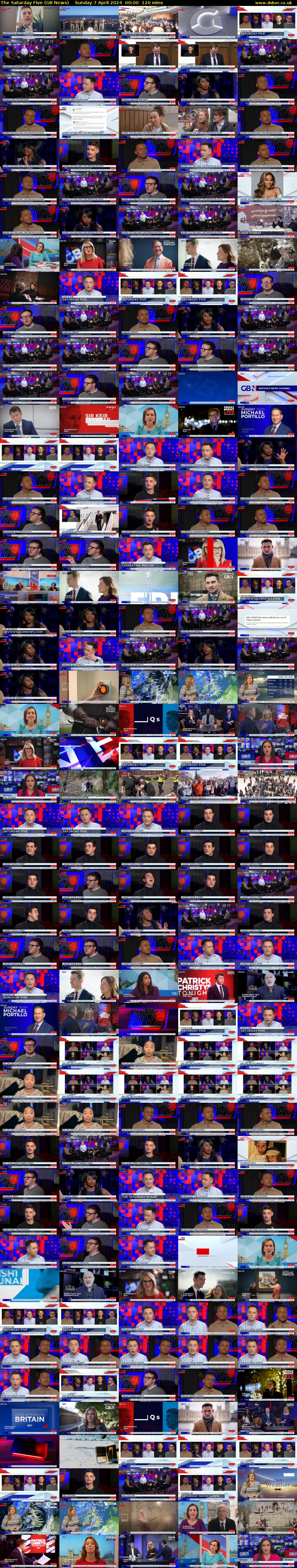 The Saturday Five (GB News) Sunday 7 April 2024 00:00 - 02:00