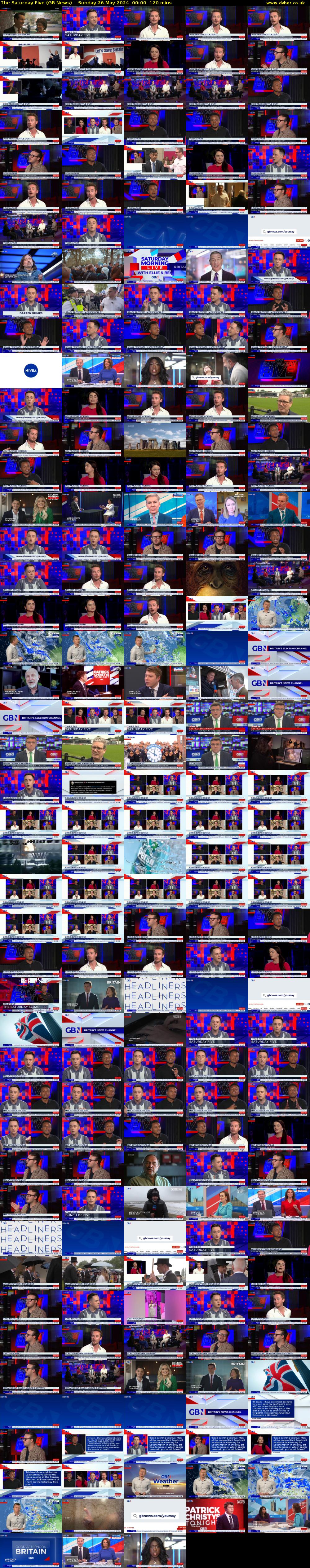 The Saturday Five (GB News) Sunday 26 May 2024 00:00 - 02:00