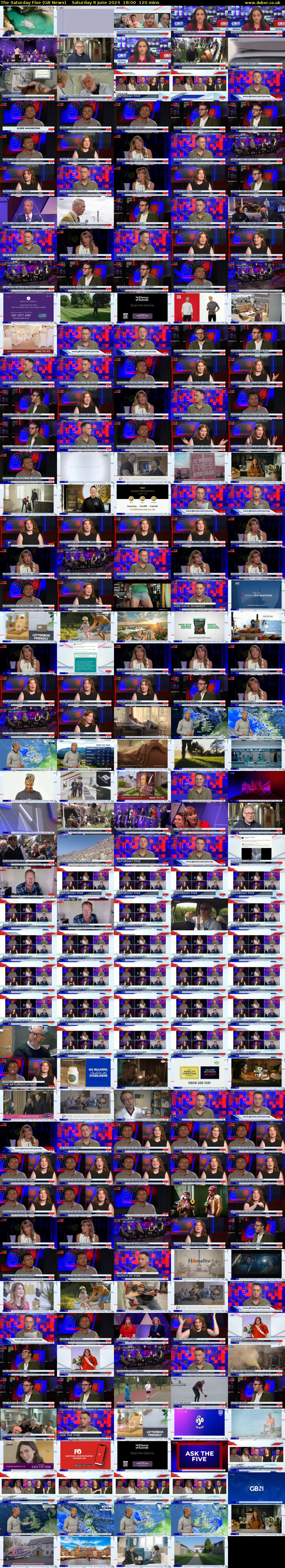 The Saturday Five (GB News) Saturday 8 June 2024 18:00 - 20:00
