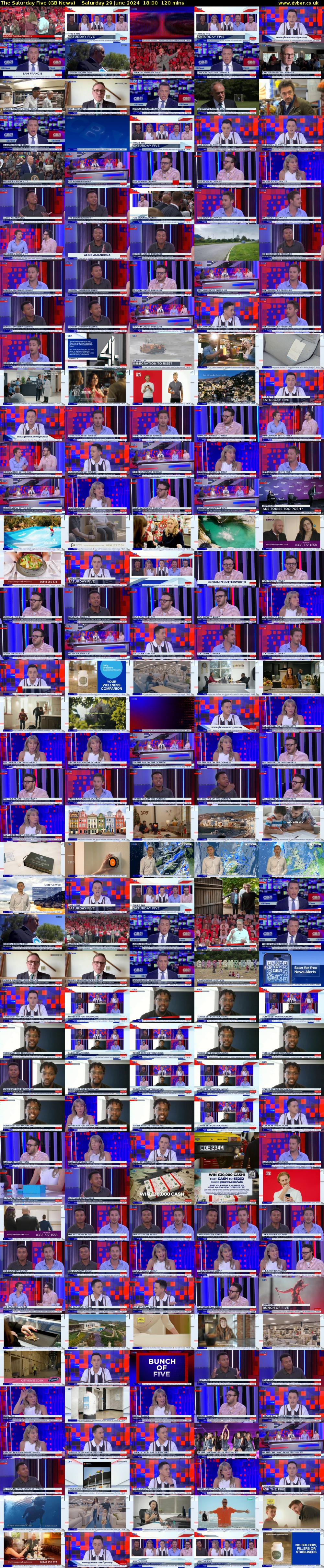 The Saturday Five (GB News) Saturday 29 June 2024 18:00 - 20:00