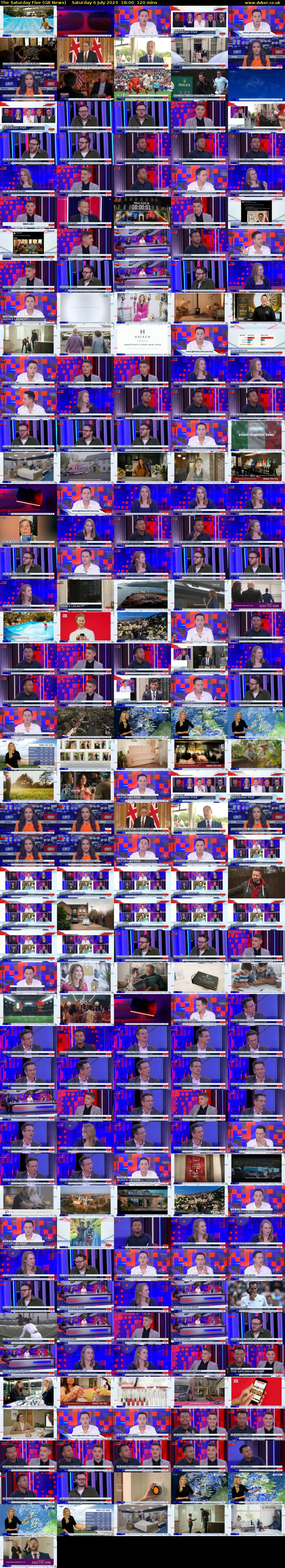The Saturday Five (GB News) Saturday 6 July 2024 18:00 - 20:00