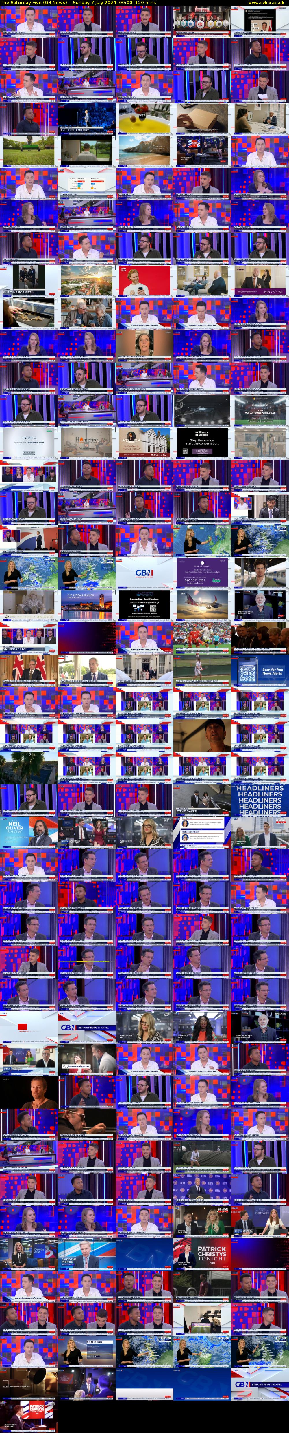 The Saturday Five (GB News) Sunday 7 July 2024 00:00 - 02:00