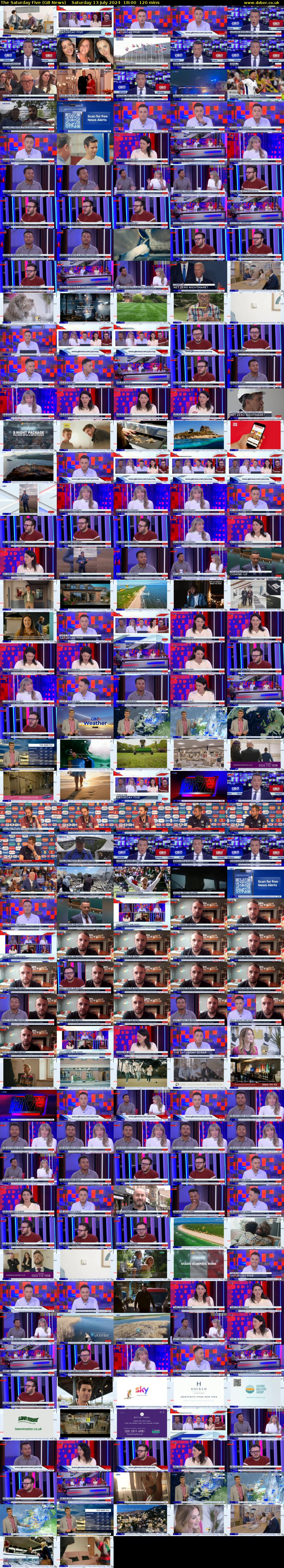 The Saturday Five (GB News) Saturday 13 July 2024 18:00 - 20:00