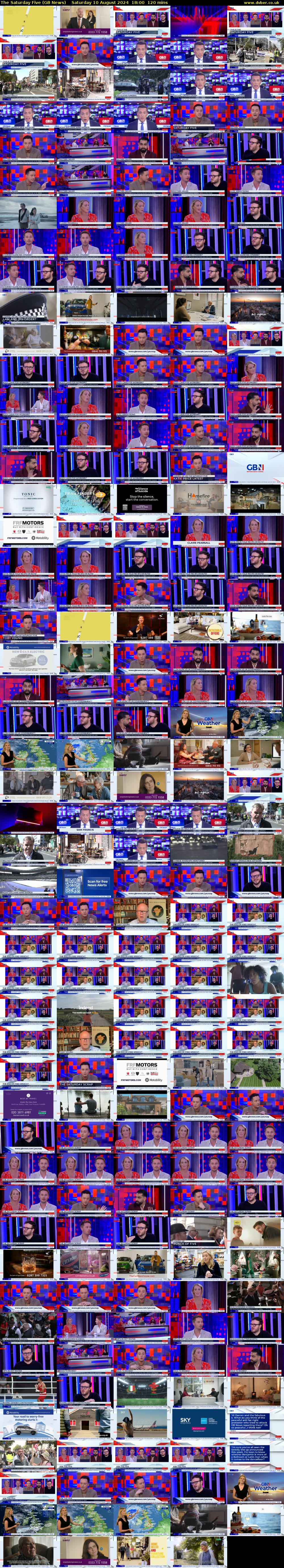 The Saturday Five (GB News) Saturday 10 August 2024 18:00 - 20:00
