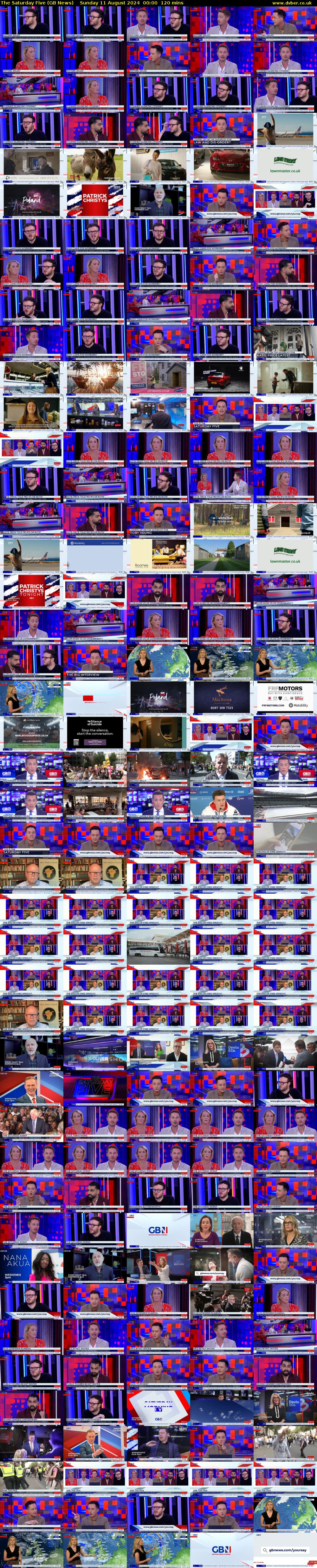 The Saturday Five (GB News) Sunday 11 August 2024 00:00 - 02:00