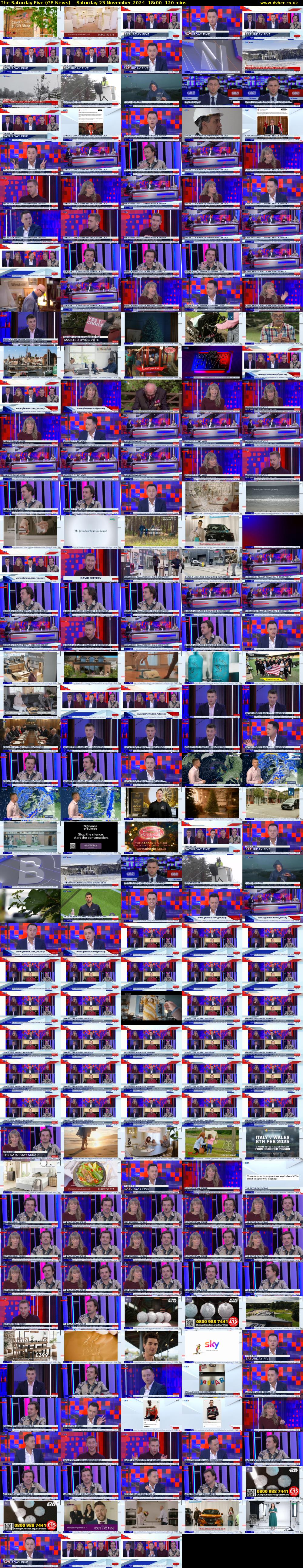 The Saturday Five (GB News) Saturday 23 November 2024 18:00 - 20:00