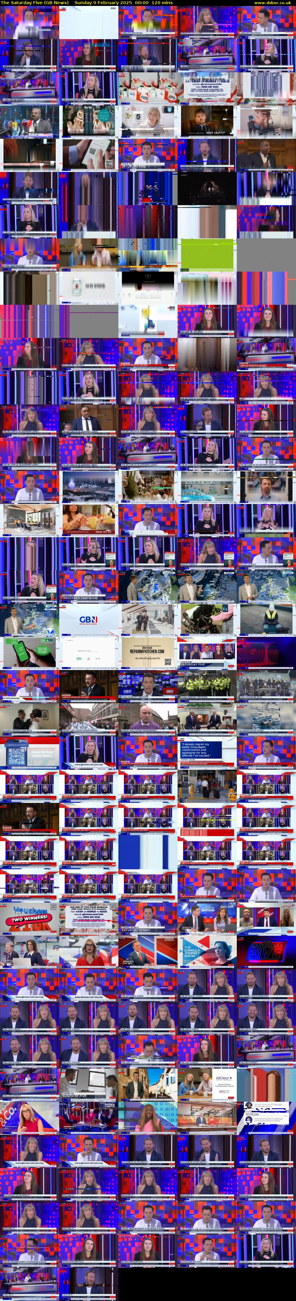 The Saturday Five (GB News) Sunday 9 February 2025 00:00 - 02:00