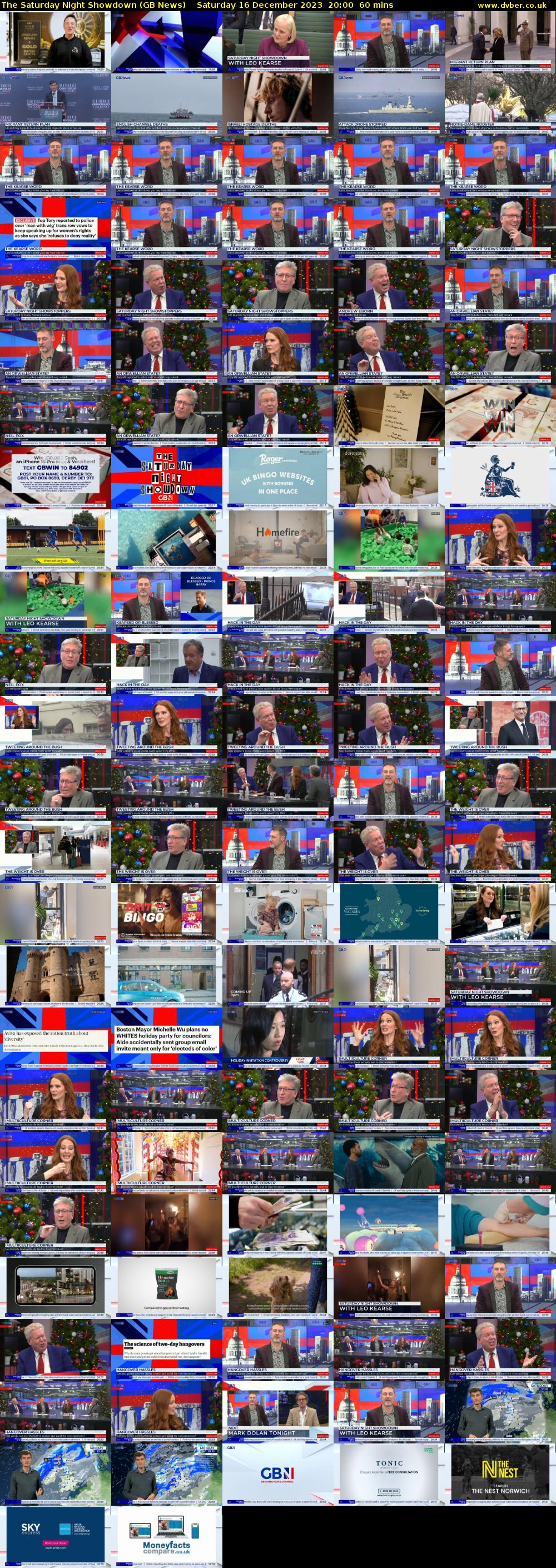 The Saturday Night Showdown (GB News) Saturday 16 December 2023 20:00 - 21:00