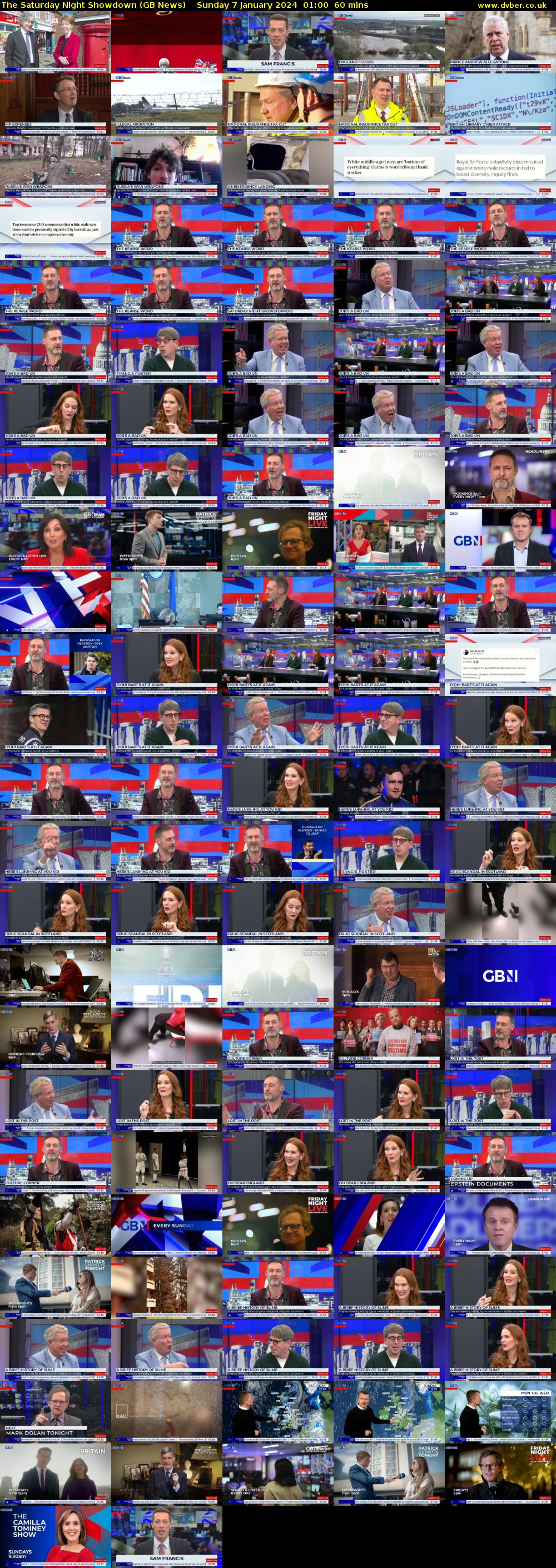 The Saturday Night Showdown (GB News) Sunday 7 January 2024 01:00 - 02:00