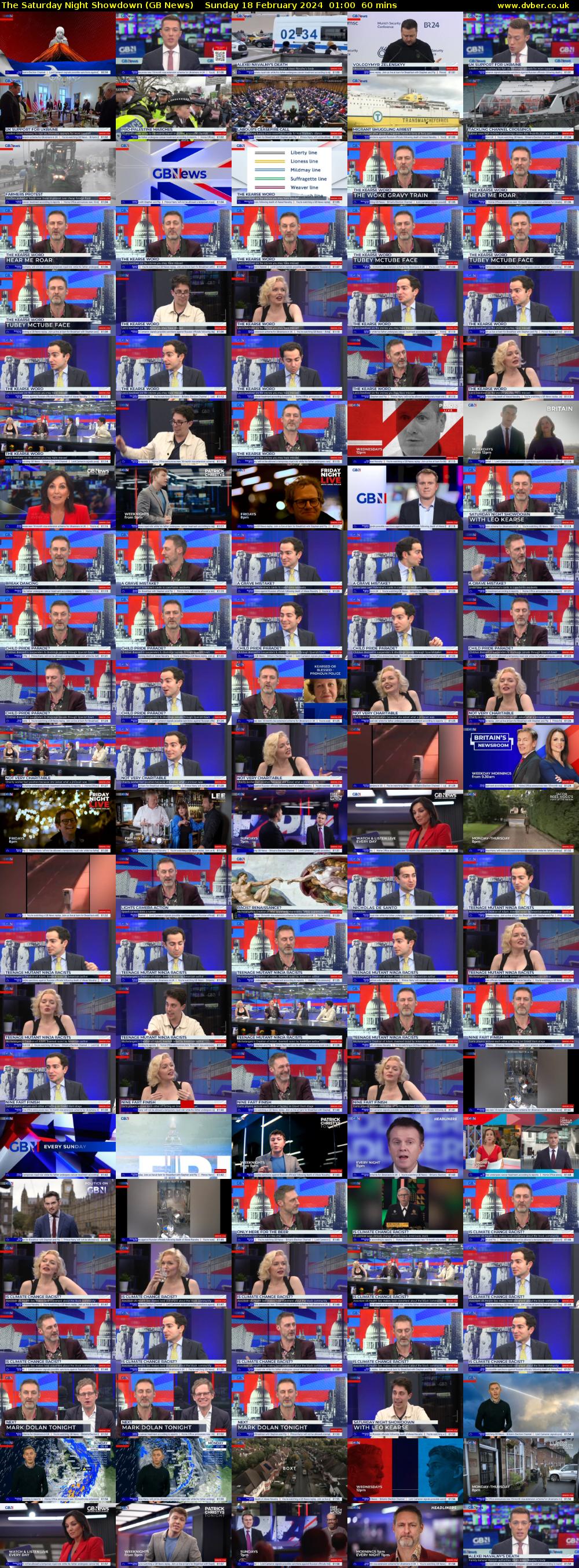 The Saturday Night Showdown (GB News) Sunday 18 February 2024 01:00 - 02:00