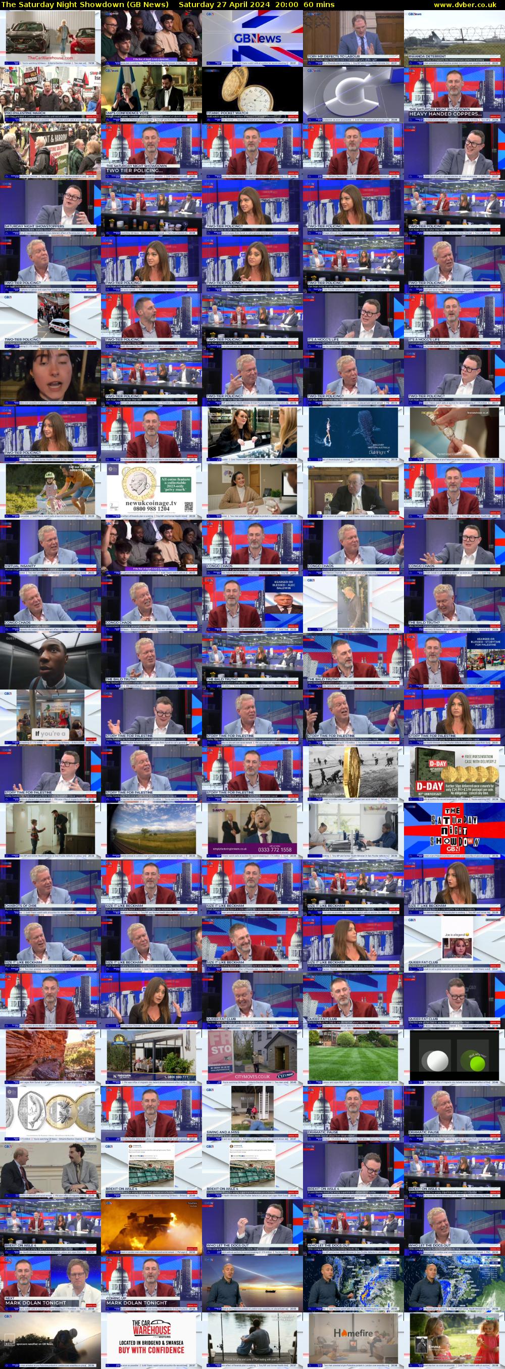 The Saturday Night Showdown (GB News) Saturday 27 April 2024 20:00 - 21:00