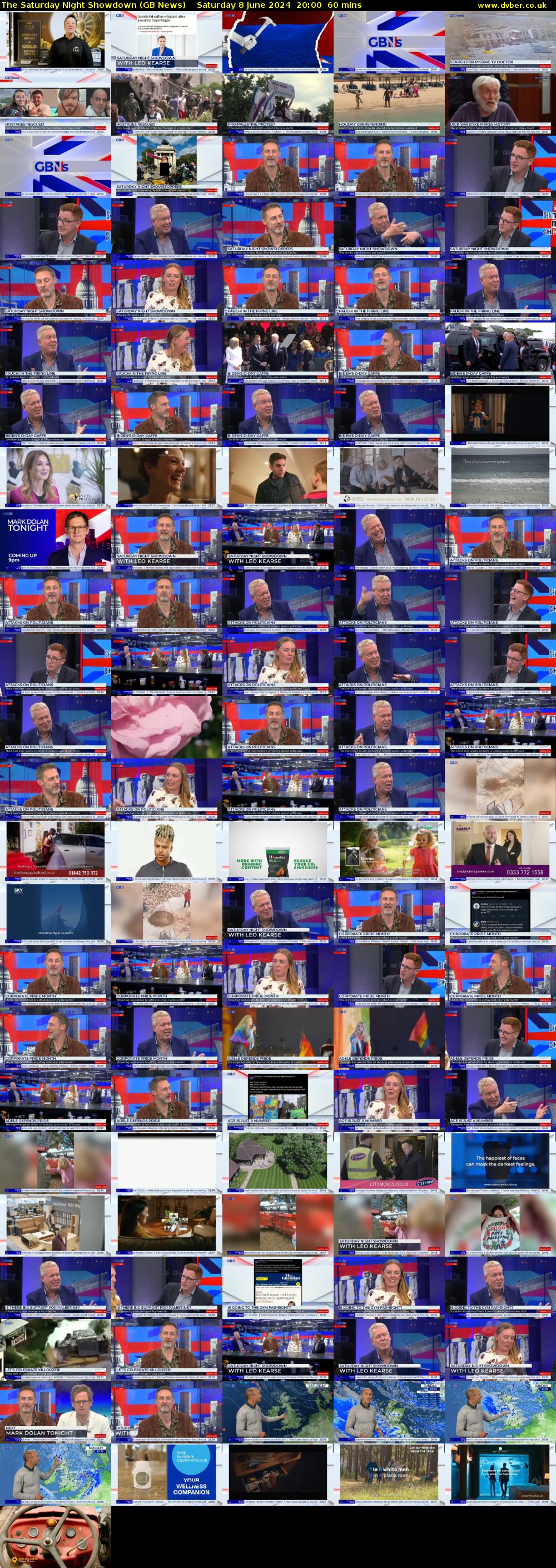 The Saturday Night Showdown (GB News) Saturday 8 June 2024 20:00 - 21:00