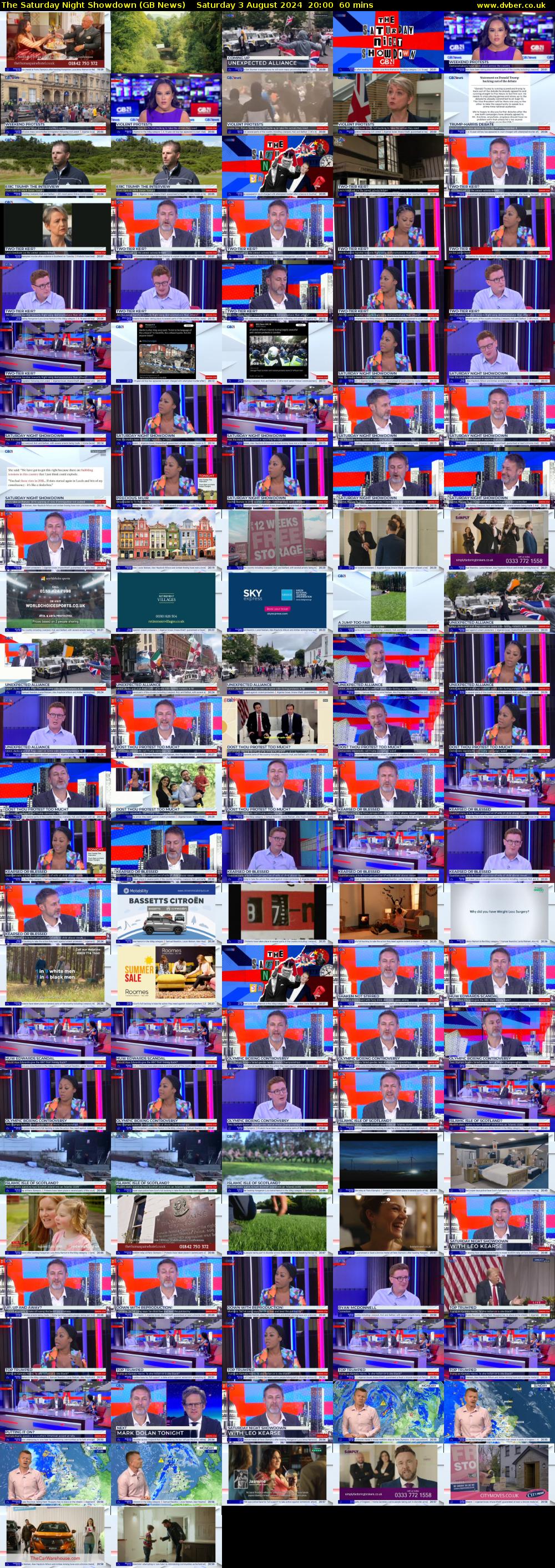 The Saturday Night Showdown (GB News) Saturday 3 August 2024 20:00 - 21:00