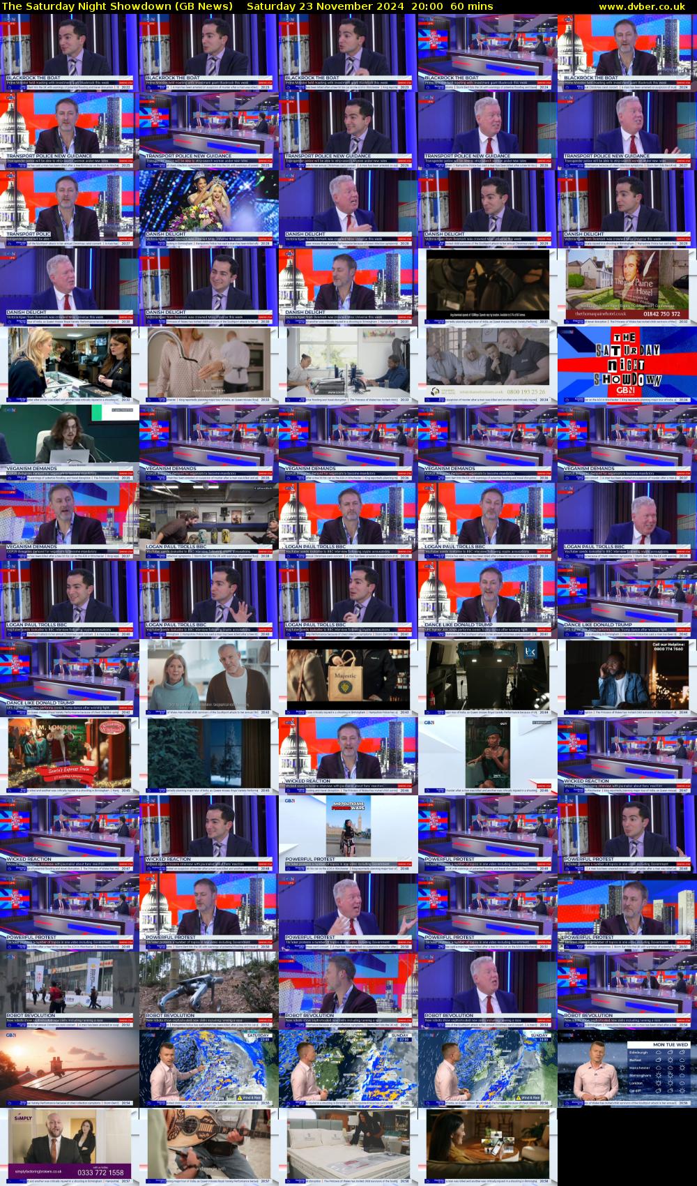 The Saturday Night Showdown (GB News) Saturday 23 November 2024 20:00 - 21:00