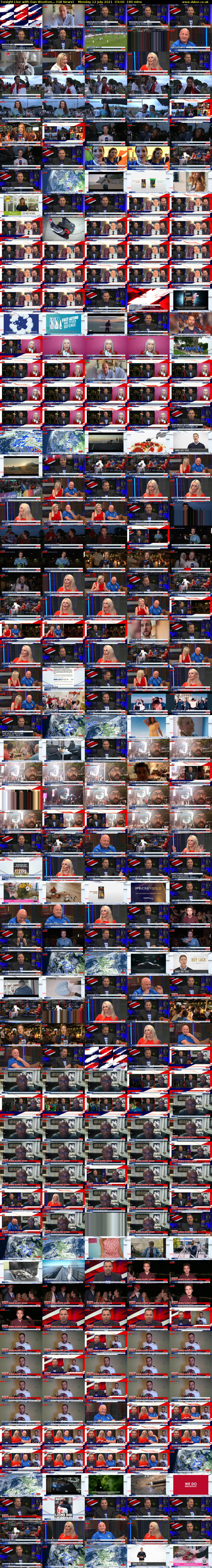 Tonight Live with Dan Wootton... (GB News) Monday 12 July 2021 03:00 - 06:00