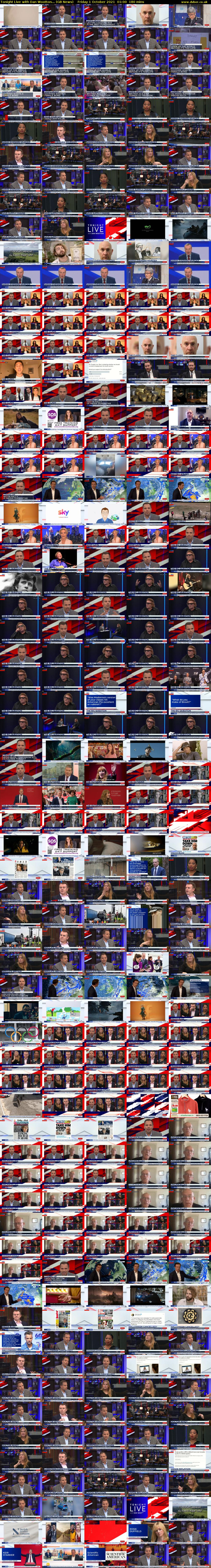 Tonight Live with Dan Wootton... (GB News) Friday 1 October 2021 01:00 - 04:00