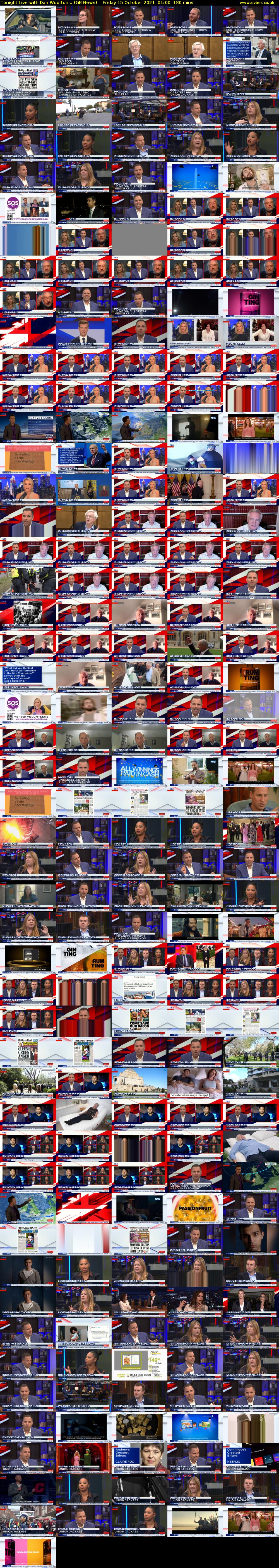 Tonight Live with Dan Wootton... (GB News) Friday 15 October 2021 01:00 - 04:00