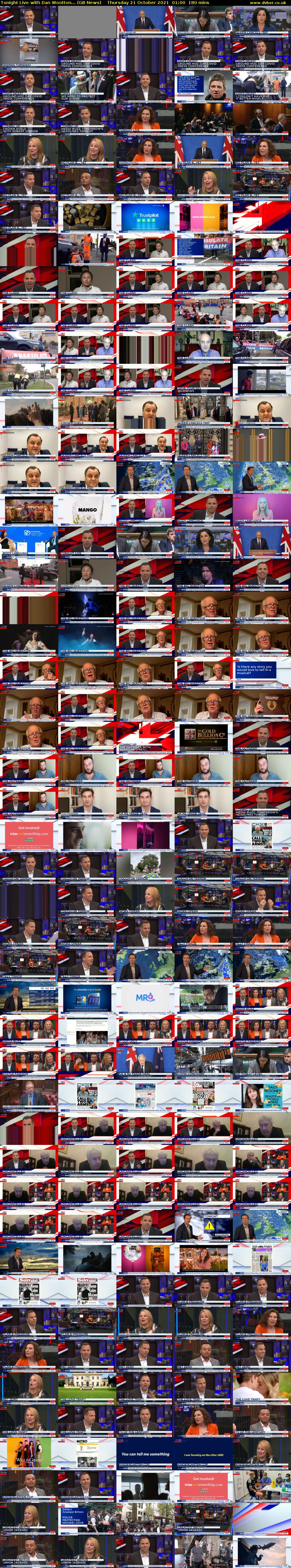 Tonight Live with Dan Wootton... (GB News) Thursday 21 October 2021 01:00 - 04:00