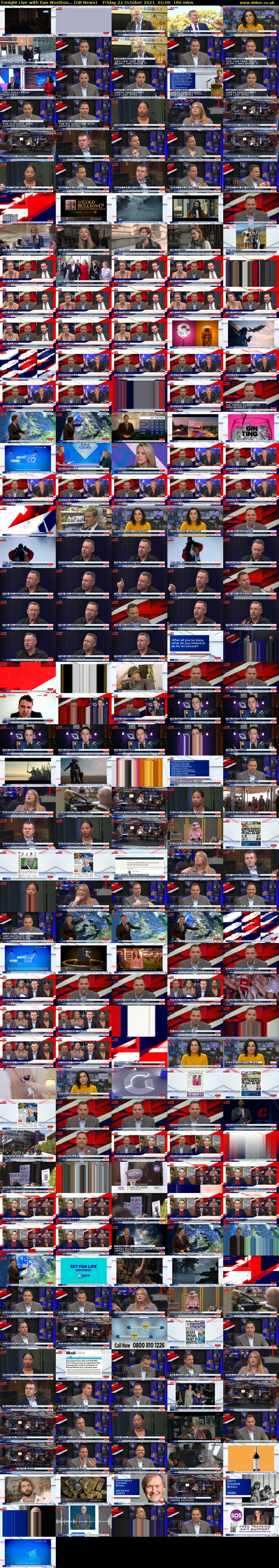 Tonight Live with Dan Wootton... (GB News) Friday 22 October 2021 01:00 - 04:00