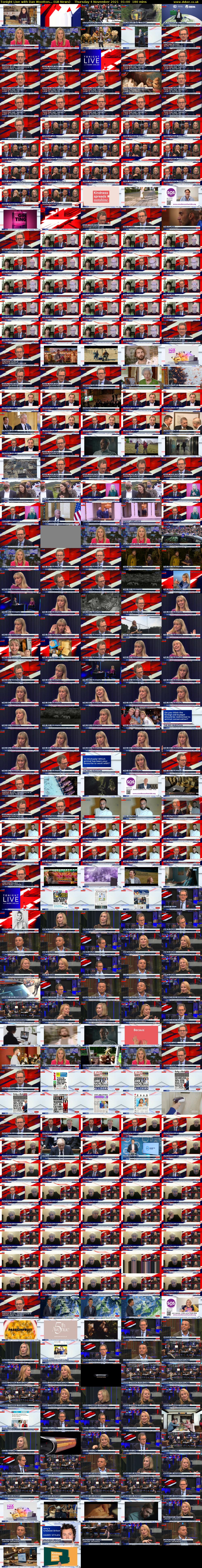 Tonight Live with Dan Wootton... (GB News) Thursday 4 November 2021 01:00 - 04:00