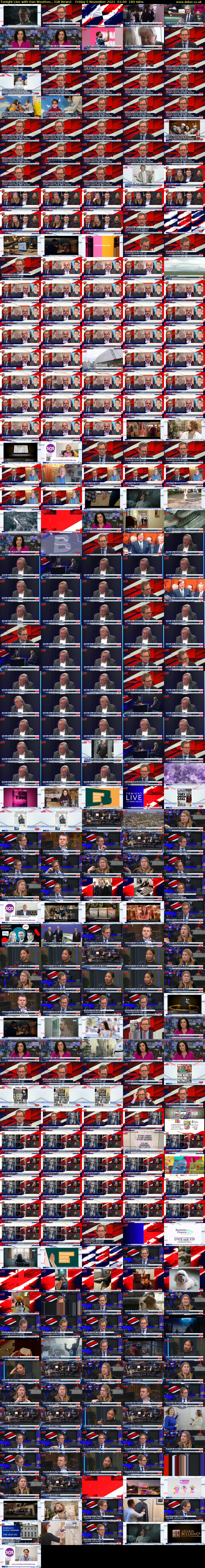 Tonight Live with Dan Wootton... (GB News) Friday 5 November 2021 01:00 - 04:00